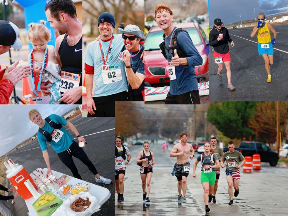 Marathon runners on the Sand Hollow course